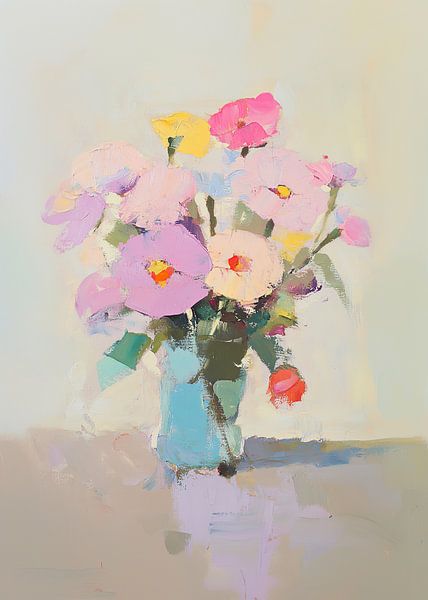 Flowers vase still life by Niklas Maximilian