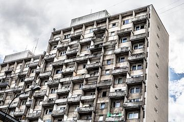 old soviet residential towers in lodz poland by Eric van Nieuwland