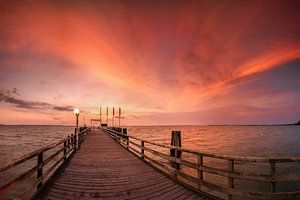 Schöner  Himmel über der Ostsee bei Scharbeutz.