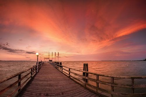 Prachtige lucht boven de Oostzee bij Scharbeutz