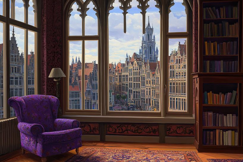Historic City View from Room by Eye catching paintings