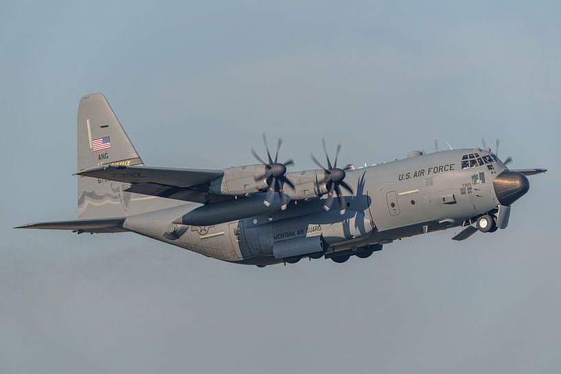 U.S. Air Force Lockheed C-130H Hercules. by Jaap van den Berg
