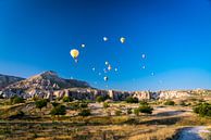Panorama van luchtballonnen in Cappadocia, Turkije van John Ozguc thumbnail