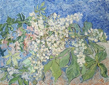 Bloeiende kastanjetakken, Vincent van Gogh van Meesterlijcke Meesters