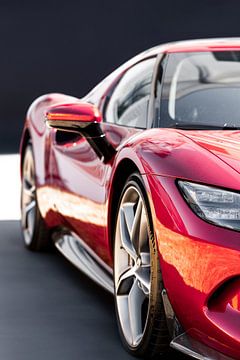 Voiture de sport Ferrari noir riche sur Lens Design Studio
