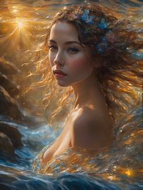 Woman made of water by Jolique Arte