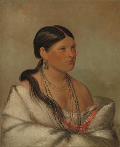George Catlin, Der weibliche Adler - Shawano,