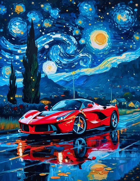 Ferrari LaFerrari Sterrennacht van MIROKKU