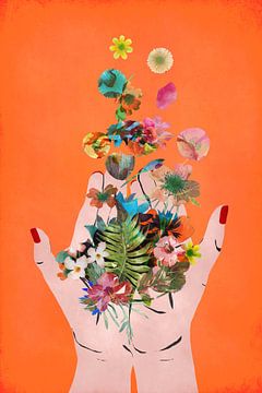 Frida`s Hand`s (Orange) von Treechild