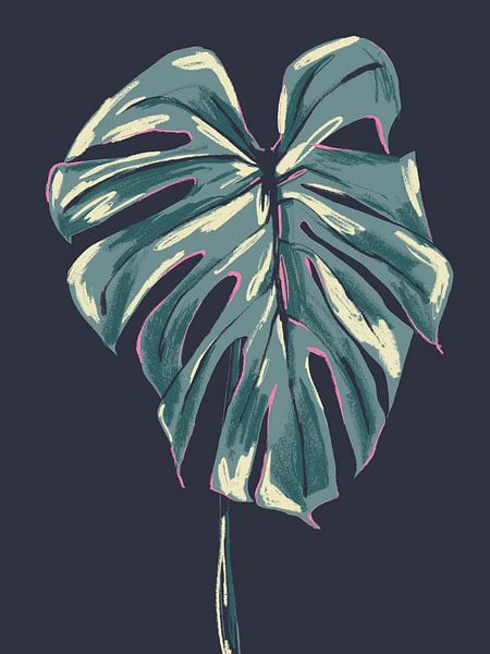 Monstera Deliciosa Dark by Francesco Gulina