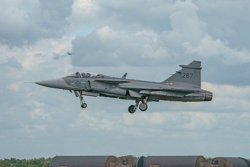 Take-off Saab Gripen from the Swedish Air Force. by Jaap van den Berg