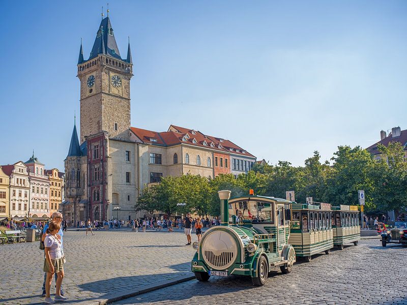 Prag - Altstädter Ring mit Altstädter Rathaus von t.ART