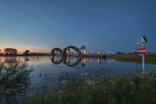 Hoogwater stuwcomplex bij Amerongen