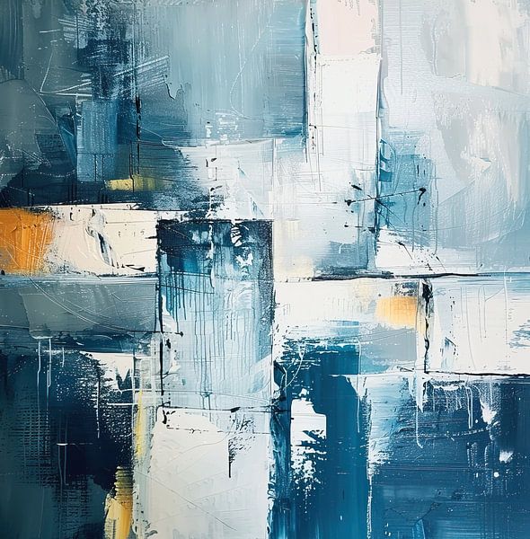 Abstract Blue | Whisper of Winter Winds by Modern Collection