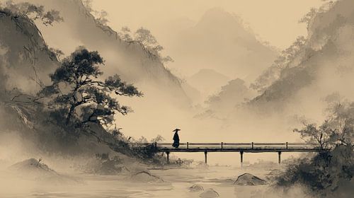 Japanische Kunst  nur in der Landschaft