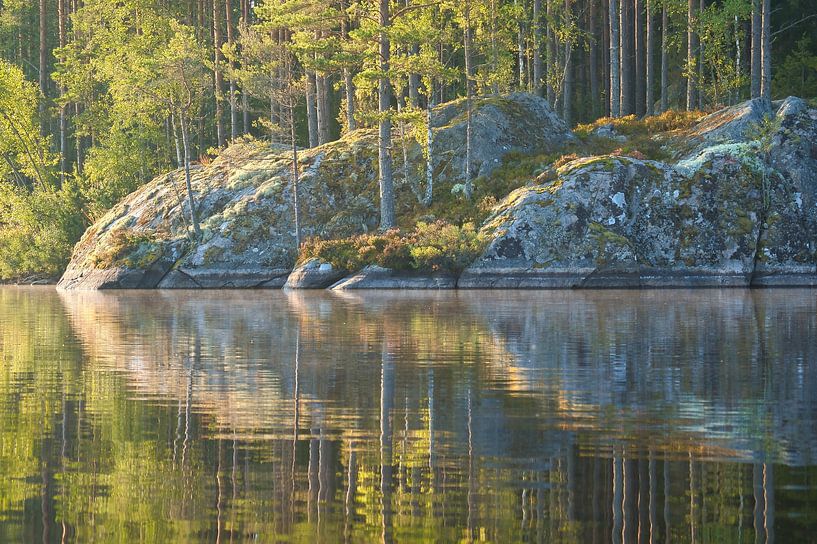 Sunset at the lake in Sweden by Martin Köbsch