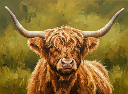 Oil painting of a Scottish Highlander