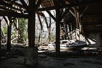 Abandoned and dilapidated farm
