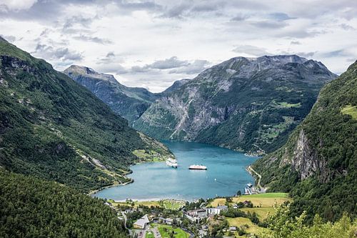Blick auf den Geirangerfjord