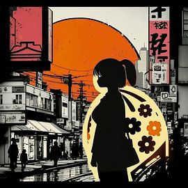 Pandzr Japanese Inspired Art by Pandzr Street and Digital Art