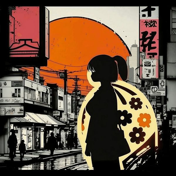 Pandzr Japans geïnspireerde kunst van Pandzr Street and Digital Art