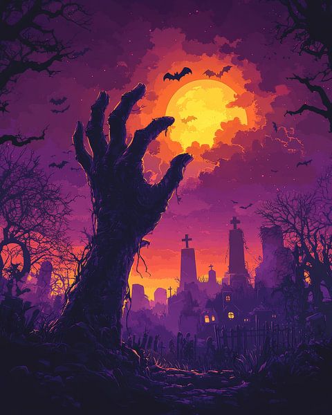 Cimetière d'Halloween par Jordan