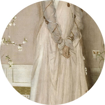 Symfonie in huidskleur en roze: Portret van Mrs. Frances Leyland, James McNeill Whistler (gezien bij