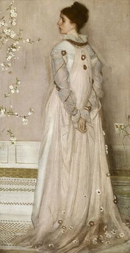 Symfonie in huidskleur en roze: Portret van Mrs. Frances Leyland, James McNeill Whistler (gezien bij