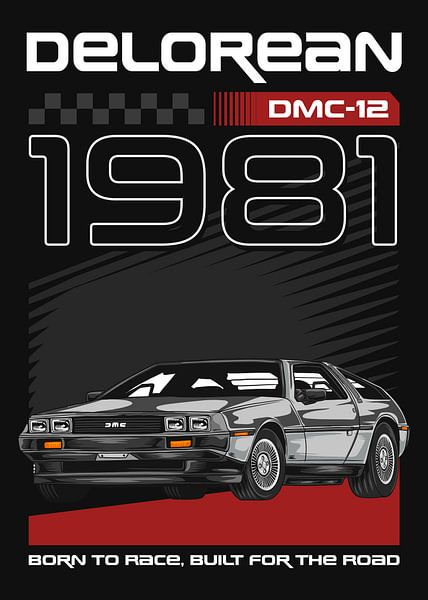 DeLorean DMC-12 Time Machine Car by Adam Khabibi