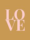 Love (goud/roze) van MarcoZoutmanDesign thumbnail