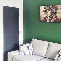 Photo de nos clients: Steampunk Lady (gros plan) par Silvio Schoisswohl, sur toile