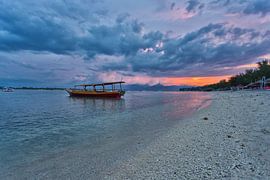 Zonsondergang op Gili Trawangan, Indonesië von Stefan van der Wijst