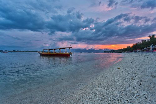 Zonsondergang op Gili Trawangan, Indonesië