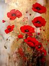 Poppies - flowers painting by Joriali photography and paintings thumbnail