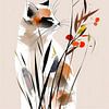Dreamy Lap cat amidst flowers by Karina Brouwer