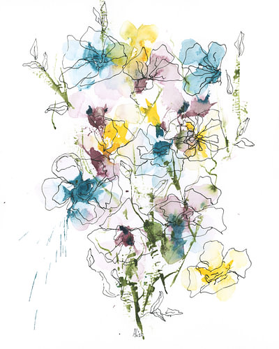 Een gezellig bosje bloemen