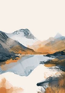 Minimalistische Landschaft