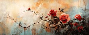 Bloemenkunst | Sierlijke Rozen Takken