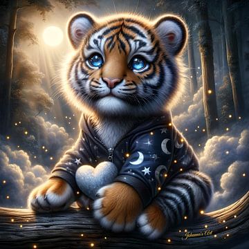 Schattige tijger 1 van Johanna's Art
