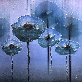 Ice Age - Blue Poppy van Christine Nöhmeier