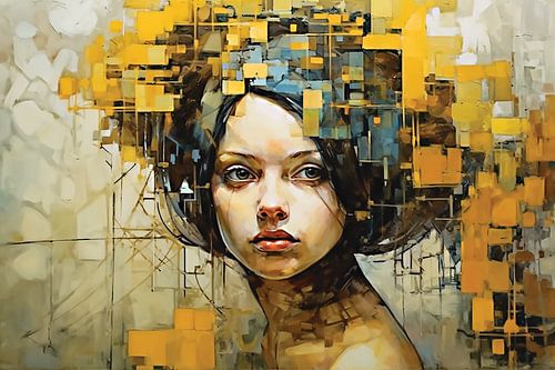 Moderne stijl portret.