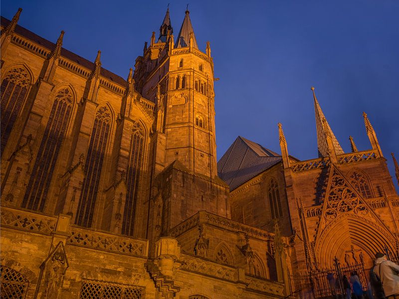 Erfurt - Erfurter Dom bei Nacht von t.ART