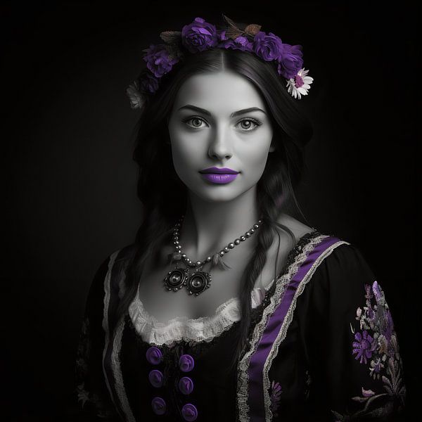 Schwarzwaldmädel &quot;Lila&quot; von YArt