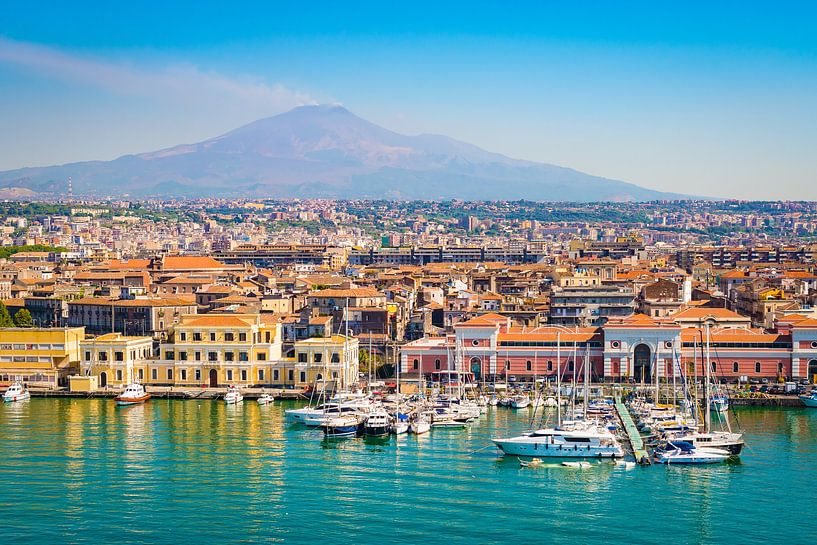 Vue du port de Catane par Nancy Pauwels Photo
