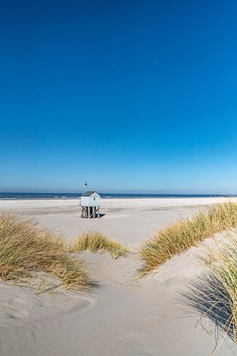 Tropische dag op het strand van Terschelling