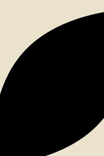 Zwarte organische vormen. Modern abstract nr. 7