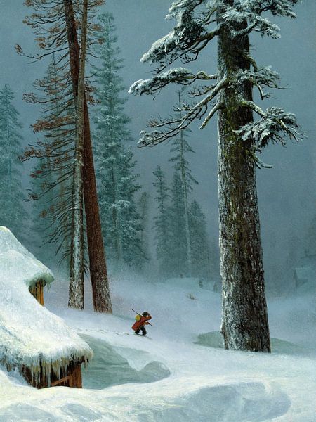 Albert Bierstadt,Winter, California, 1872 by finemasterpiece