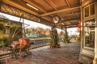 Treinstation Simpelveld in Kerstsfeer