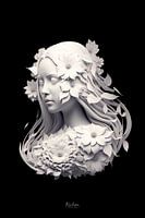 Papercut Statue Female