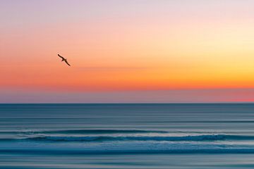 Sonnenuntergang Über Ozeanwellen von Dirk Wüstenhagen